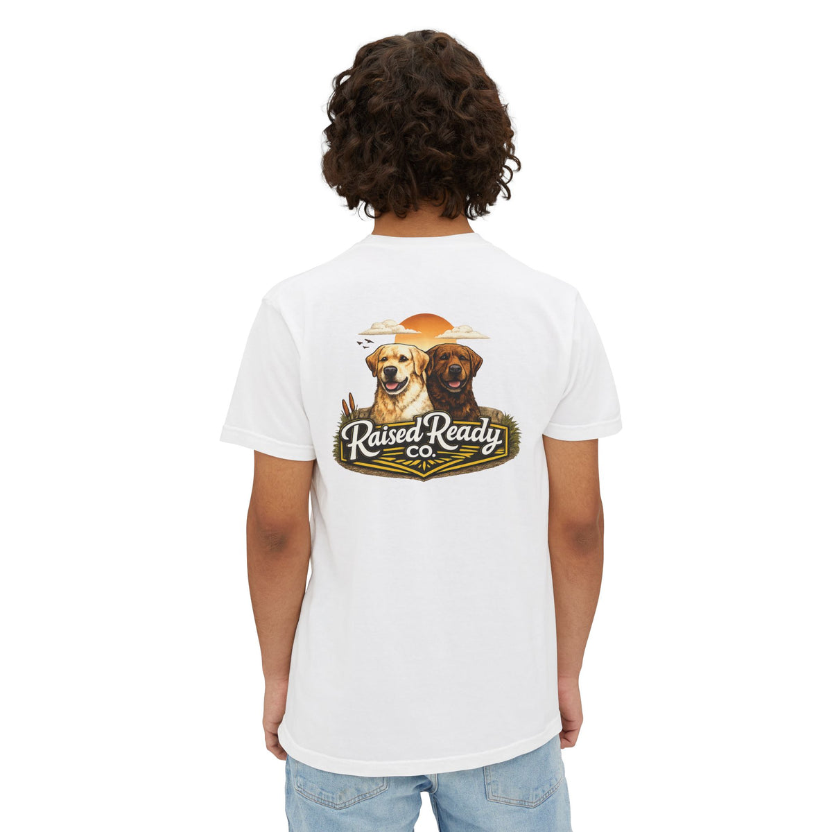 Raised Ready Co. Labrador Pocket T-Shirt — Dog Lover Graphic Tee