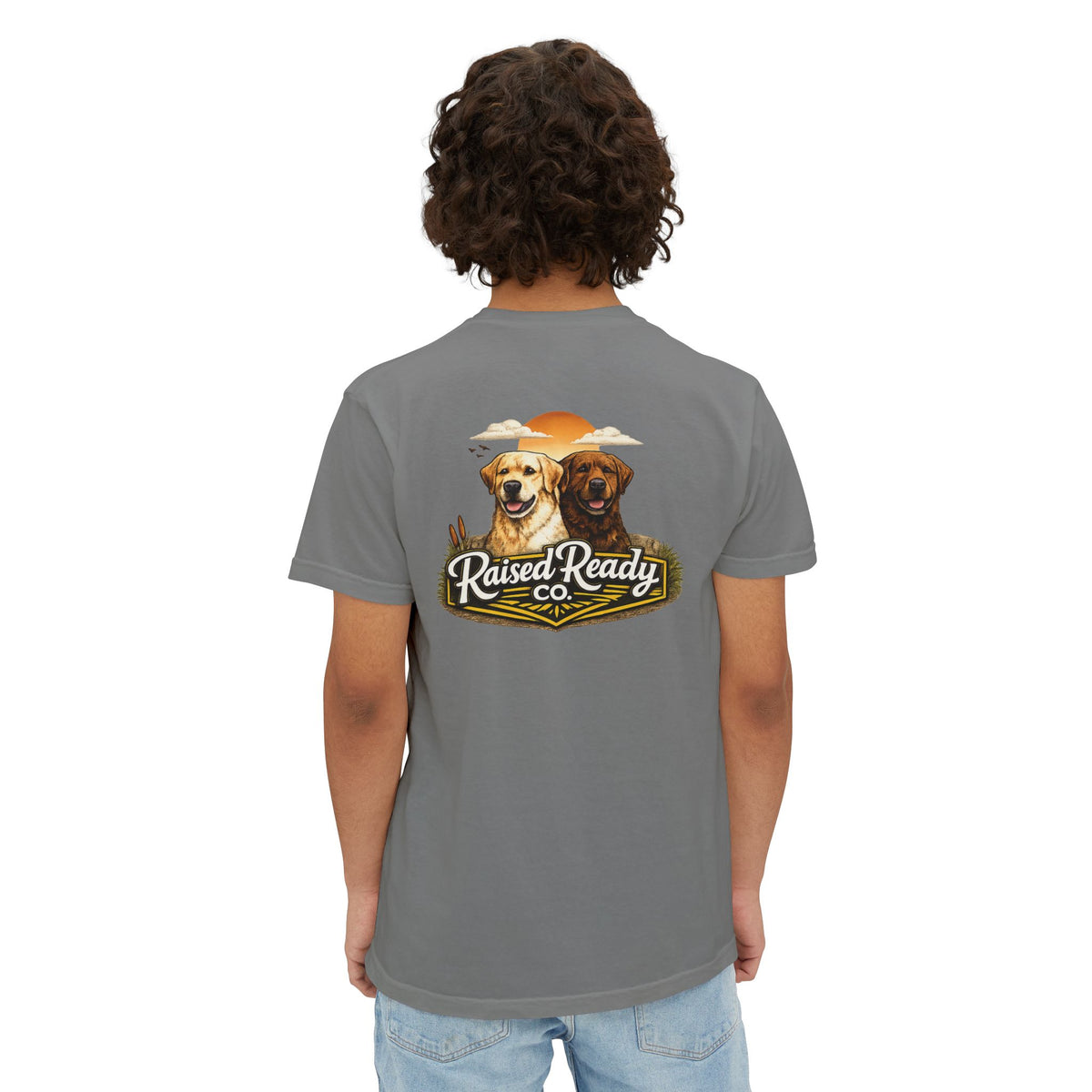 Raised Ready Co. Labrador Pocket T-Shirt — Dog Lover Graphic Tee