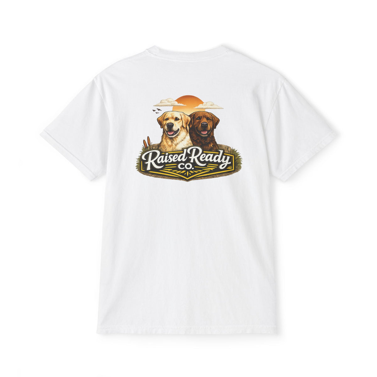 Raised Ready Co. Labrador Pocket T-Shirt — Dog Lover Graphic Tee