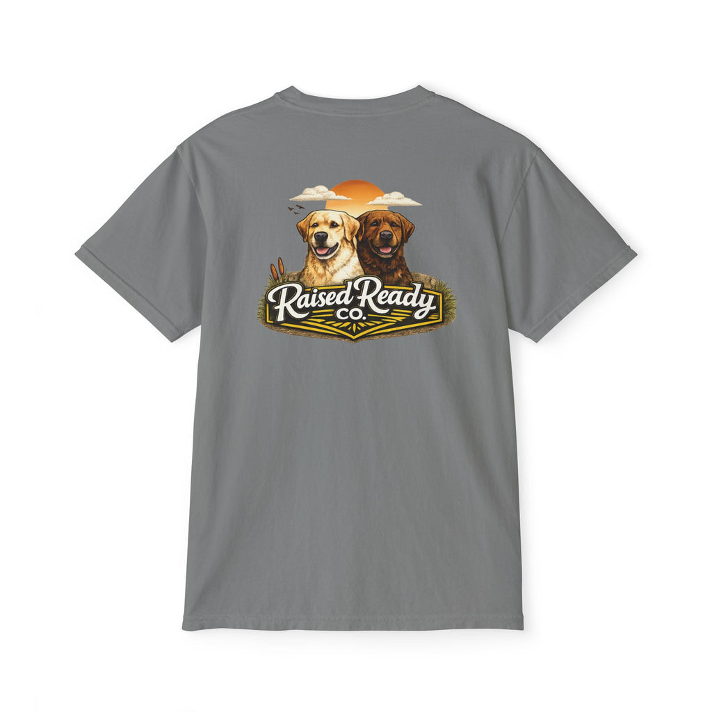 Raised Ready Co. Labrador Pocket T-Shirt — Dog Lover Graphic Tee