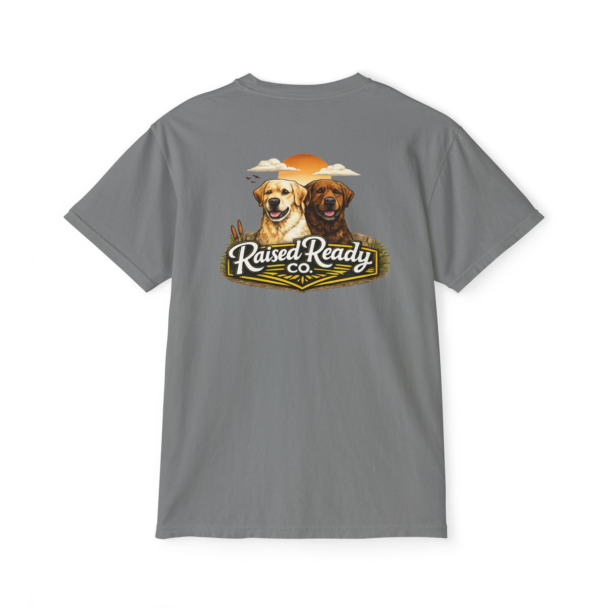Raised Ready Co. Labrador Pocket T-Shirt — Dog Lover Graphic Tee