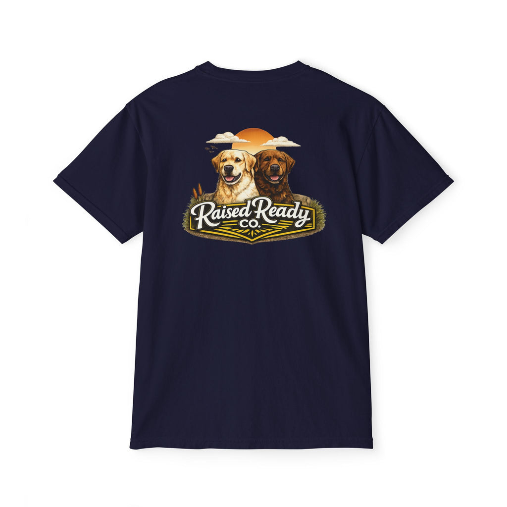 Raised Ready Co. Labrador Pocket T-Shirt — Dog Lover Graphic Tee