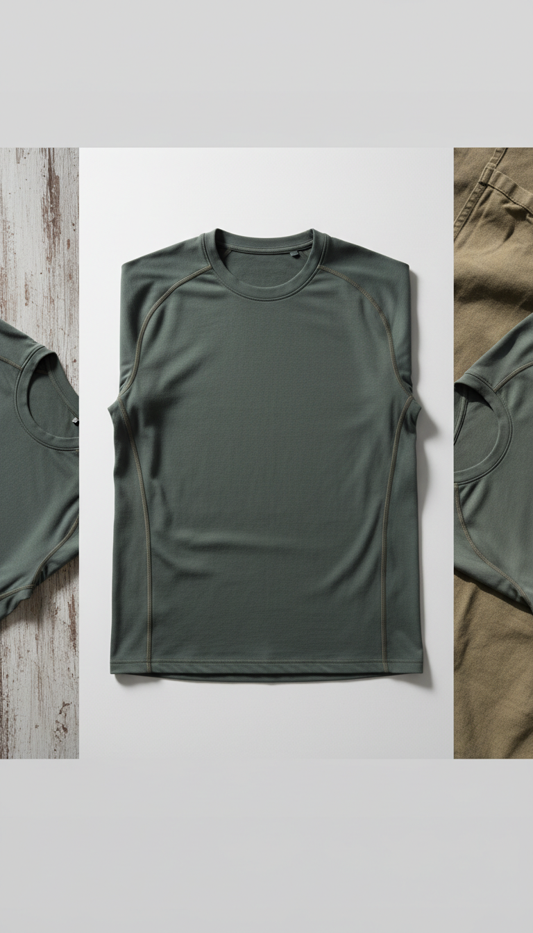 Moss Grey Moisture-Wicking Shirt