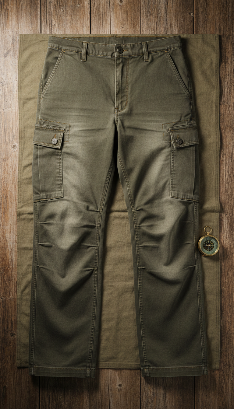 Stone Olive Reinforced Cargo Pants