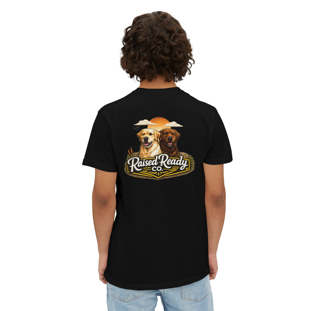 Raised Ready Co. Labrador Pocket T-Shirt — Dog Lover Graphic Tee