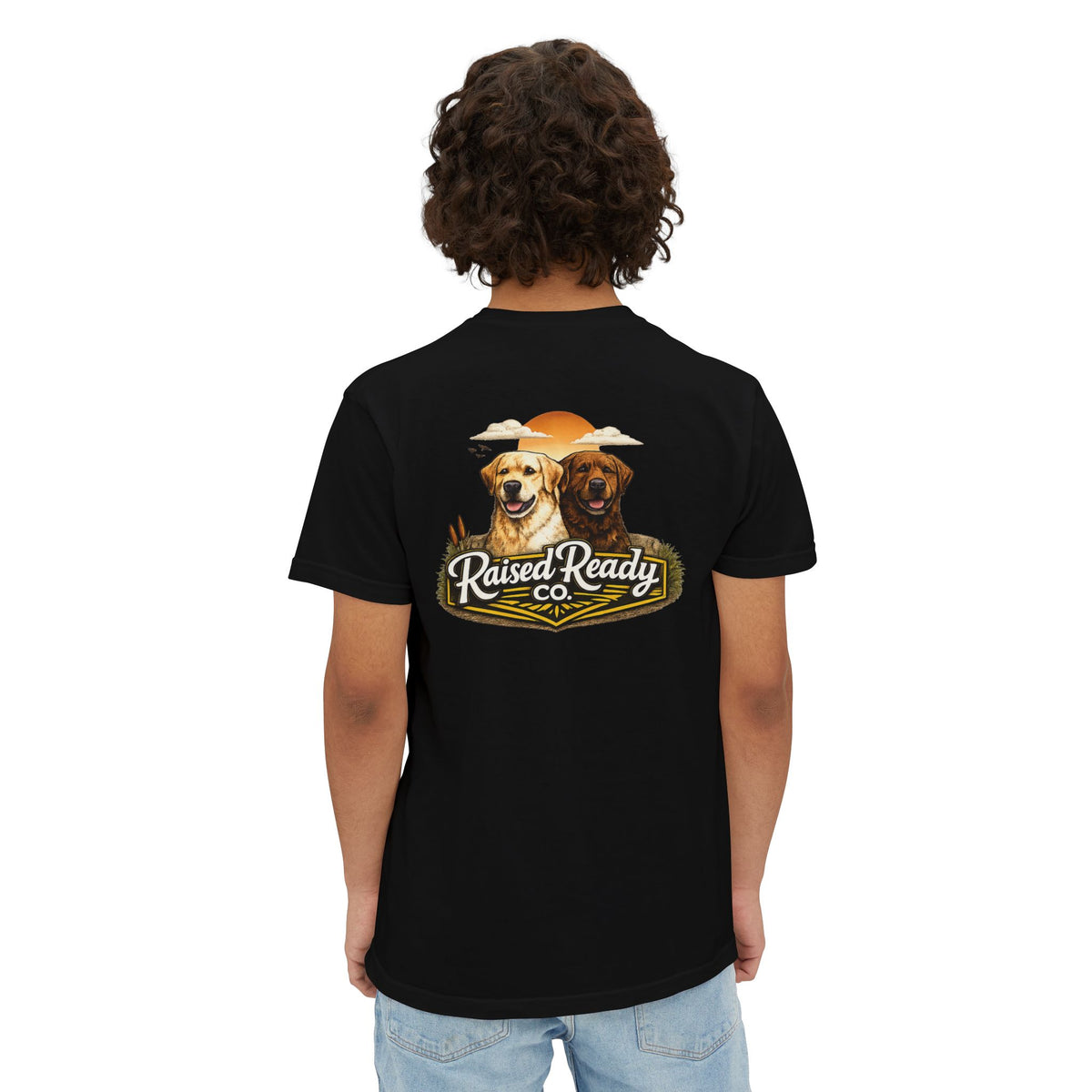 Raised Ready Co. Labrador Pocket T-Shirt — Dog Lover Graphic Tee