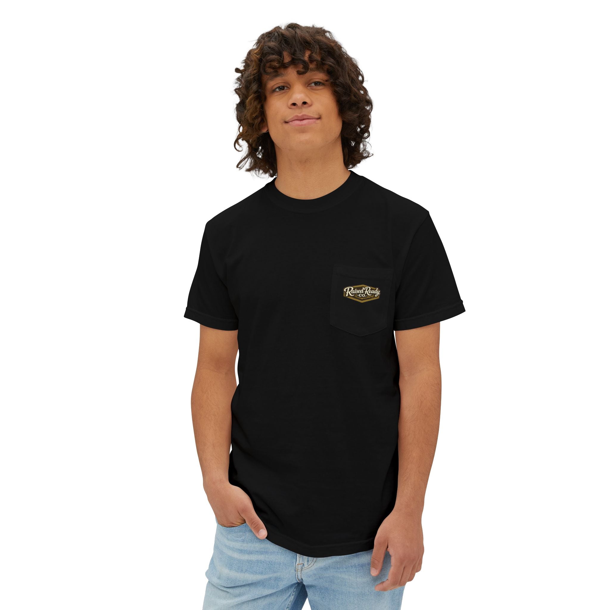 Raised Ready Co. Labrador Pocket T-Shirt — Dog Lover Graphic Tee