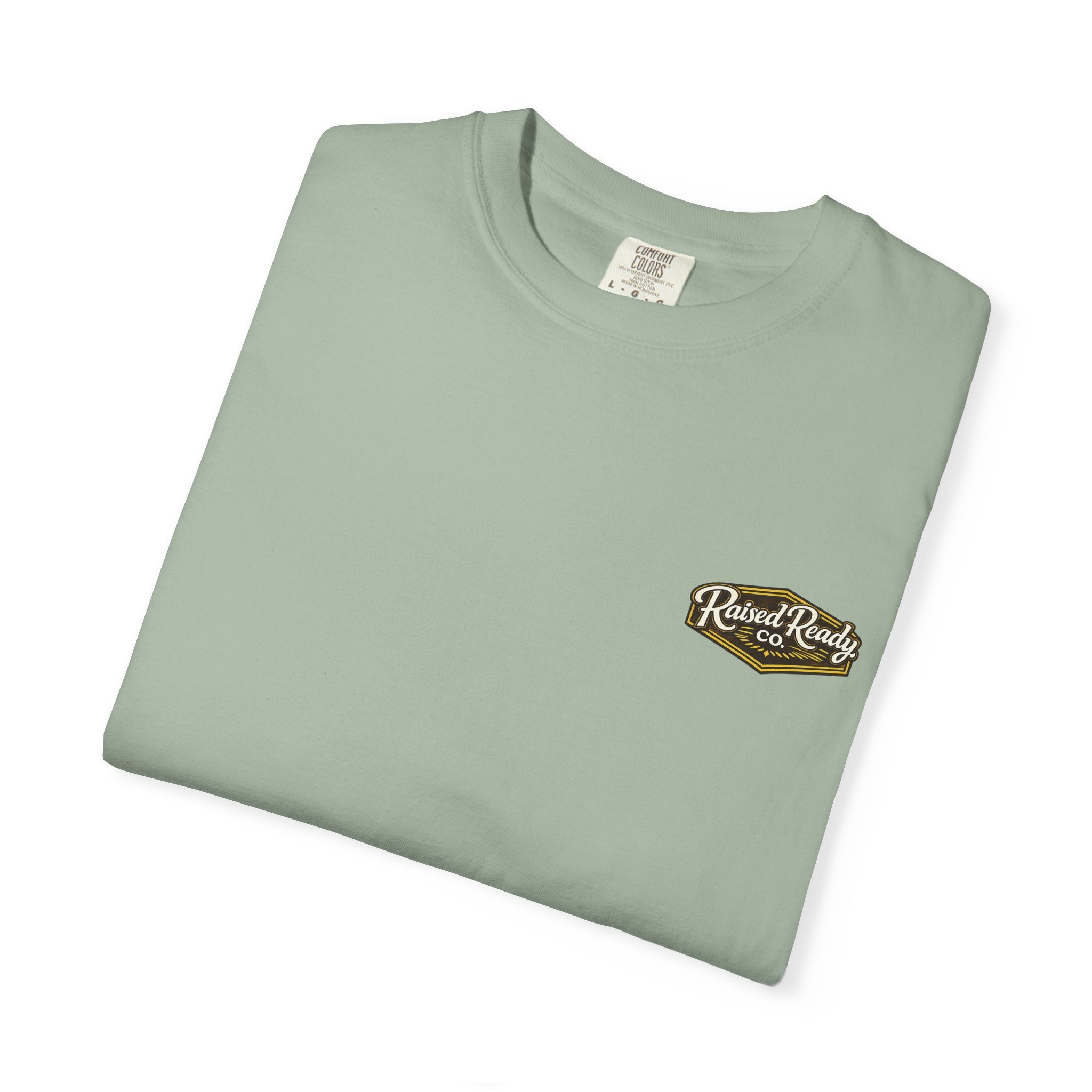 Raised Ready Co. Hunting Dogs T-Shirt — Retriever Duo with Shotgun Graphic
