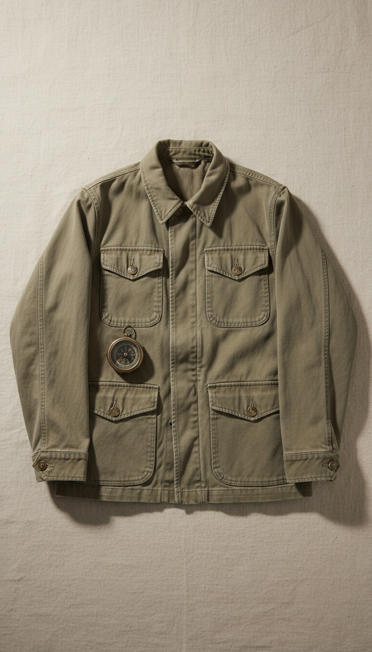 Canvas Khaki Field Jacket